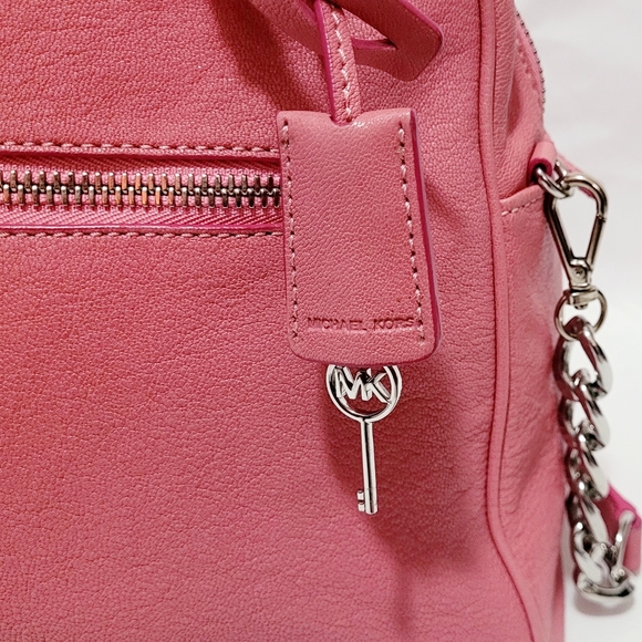 Michael Kors MK Studio Mercer Medium Duffel Satchel Shoulder Bag Pink - Picture 4 of 16